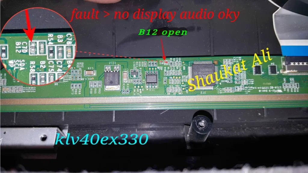 Klv 40ex330 no display