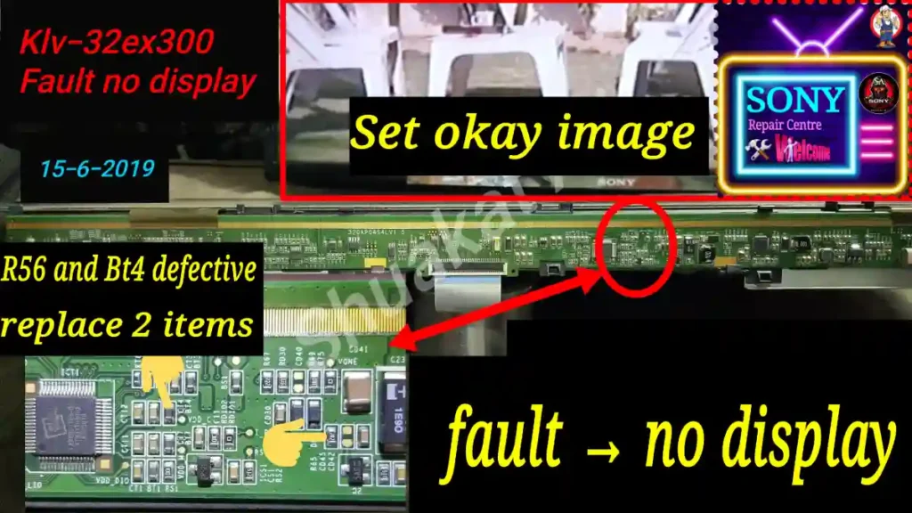 klv 32ex300 panel issue solve