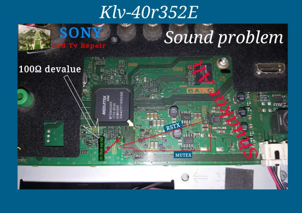 Sony klv-40r352E Sound mute