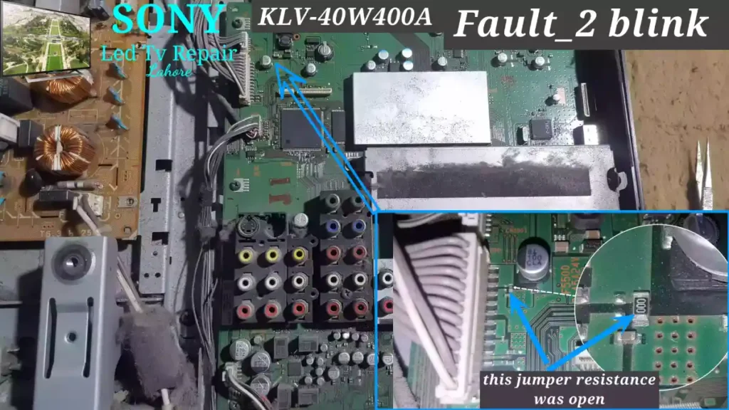how to fix 2 blinks of klv 40v400a